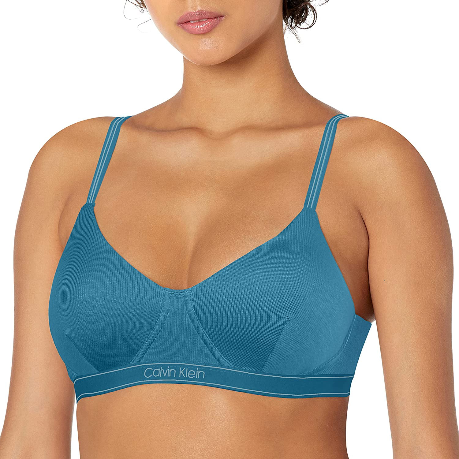 CALVIN KLEIN - Pure Ribbed Lightly Lined Bralette – Beyond Marketplace