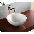 thumbnail image 3 of Elanti Ceramic Circular Vessel Bathroom Sink, 3 of 4
