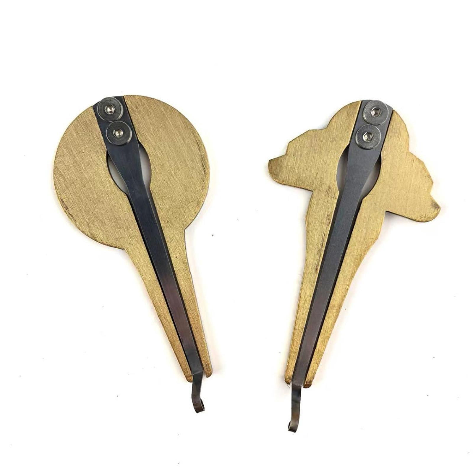 MERIGLARE Jaw Harp Russian Mouth Musical Instrument Metal Ethnic Folk Instrument Beautiful Sound Creative Jews Harp Suitable for music lovers children adults personal enjoyment music Gold Circle