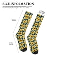 thumbnail image 2 of Lsque Insects Of Flowers Pattern Sport Compression Socks for Men & Women 15-20 mmHg Knee High Nurse Pregnant Running Medical and Travel Athletic, 2 of 6