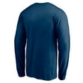 thumbnail image 3 of Men's Navy Chicago Bears Team Arch Knockout Long Sleeve T-Shirt, 3 of 3