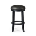 thumbnail image 2 of Maven Lane Eva Counter Stool in Aged Black w/ Charcoal Black Vegan Leather, 2 of 6