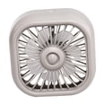 thumbnail image 4 of Ventilador de coche pequeño con alimentación USB, 3 velocidades, ajustable, para refrigeración de vehículos. Caqui, 4 of 9