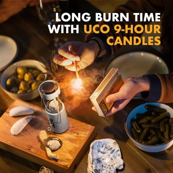 Original Candle Lantern Kit – Aluminum Camping Lantern with 2 Emergency Candles, Light Reflector &  Case – Windproof Survival Lantern for Backpacking, Hiking & Power Outages