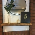thumbnail image 3 of Modern Timber Craft Reclaimed Wood Floating Wall Shelf | Solid Rustic American Barnwood with Floating Shelf Brackets | 2.75" Thickness | 30" L x 7" D, Unfinished, 3 of 4