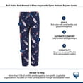 thumbnail image 5 of Roll Outta Bed  Wine Polysuede Open Bottom Pajama Pants (Women), 5 of 5