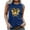 Blue, variant on Women Sleeveless Crop Tops Plus Size, Button Down Blouses for Women Business Casual Crew Neck Tops Grey White Summer Tops for Teens Past