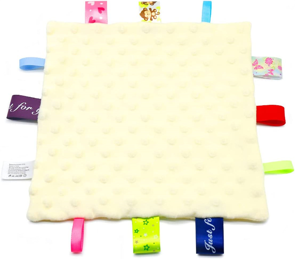 NOGIS Tag Security Blankets for Babies, Soft Small Loveys for Girls