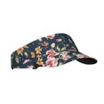 thumbnail image 2 of Easygdp Vintage Floral Stretchy Visor - Unisex Visor Hat for Men and Women, UPF 50 Sun Protection Visor, Ultra-Light, 2 of 8