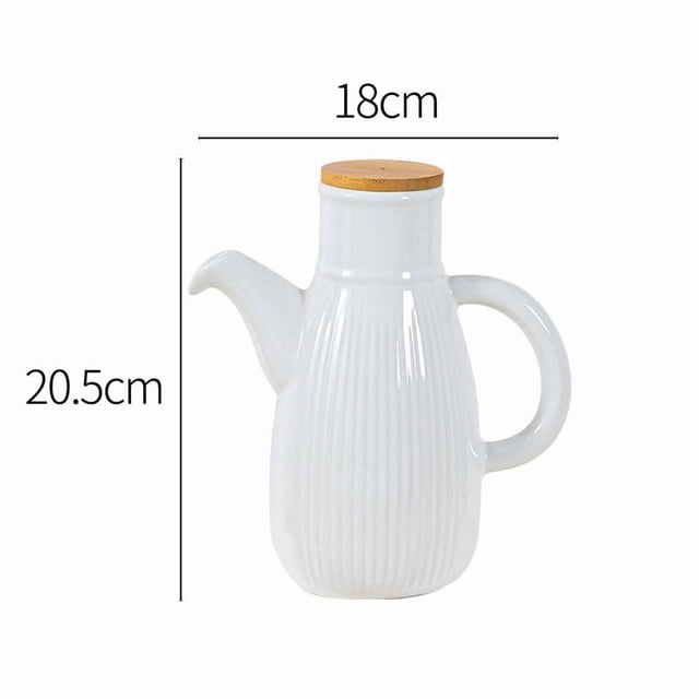 Elegante botella de aceite de cerámica for cocinar y condimentar, perfecta for aceite de oliva, salsa de soja y vinagre.