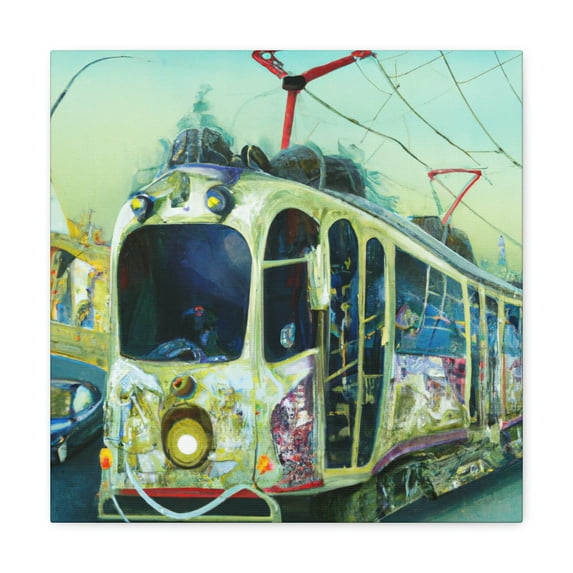 Tram Ride Through Rococo - Canvas