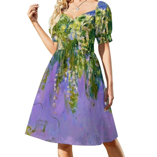 Claude Mt Wisteria 1920 (lado izquierdo) Vestido sin mangas vestidos de fiesta mujer Vestido largo mujer Vestido