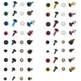 thumbnail image 4 of 8-18mm 360pcs 6 Assorted Color Safety Eyes Craft Eyes with Washers and 50pcs 2 Sizes Black Safety Noses for Teddy Bear Doll Animal Puppet Plush Animal, 4 of 7