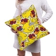 thumbnail image 6 of Bingfone Duck With Star Sunglasses Linen Throw Pillow Covers Cushion Case Pocket Button Vintage Farmhouse Pillowcase For Sofa Couch Bed 20"X20", 6 of 9
