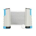 thumbnail image 1 of Filet de Tennis de Table Rétractable Filet de Ping-Pong Portable 175cm Extensible pour Toute Table Gris Bleu, 1 of 5