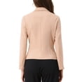 thumbnail image 3 of Blazer de Negocios INSPIRE CHIC para Mujeres, Chaquetas de Traje Casual Elegante de Oficina, S Beige, 3 of 6