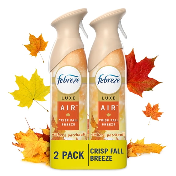 Febreze Odor-Fighting Air Freshener Spray, Room Spray, Crisp Fall Breeze Air Mist, 8.1 oz, 2ct