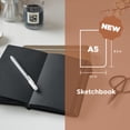thumbnail image 2 of Sakura Sketchbook A5 - Drawing Sketchbook for Visual Journaling, Effortless Sketching & Personal Use - 140 GSM Paper - Hardcover Hardcover - 160 Pages - 5.1 x 8.3" - Black - Black Paper, 2 of 7