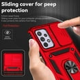 thumbnail image 5 of for Samsung Galaxy A53 5G Case, Soft TPU & Hard PC Anti-scratch Sliding Cover Full Protection Ring Stand Rotating Kickstand Holder Magnetic Shockproof Phone Case Cover for Galaxy A53 5G,Red, 5 of 8