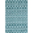thumbnail image 1 of Unique Loom Moroccan Trellis Tribal Area Rug 4' x 6' Rectangle Teal/Ivory, 1 of 1