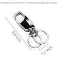 thumbnail image 3 of Llavero con llavero de coche resistente para hombres y mujeres-negro $ Llavero resistente Llavero de coche desmontable Clip de hebilla multifunción, 3 of 5