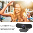 thumbnail image 2 of Webcam with Microphone, Webcam for pc with Protective Webcam Cover, 1080P HD USB Aotofocus Web Camera for Video Conferencing, Live Streaming, Games, V, 2 of 5