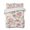 LightCoral Orchid, variant on Quilts King Size, Retro Floral Soft Comforter Bedding Set for Bed, Farmhouse Botanical Leaves Flowers Lightweight Quilted Bedspread with Pillow Cover(2 Pieces) for All Season, 96x106 Inch
