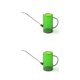 thumbnail image 3 of Monstrate Regadera de 1L para patio, Cubo de aspersión para plantas, caño largo, tetera de plástico de acero inoxidable de gran capacidad, Verde 2piezas, 3 of 6