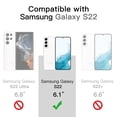 thumbnail image 2 of JETech Case for Samsung Galaxy S22 5G 6.1-Inch, Non-Yellowing Shockproof Bumper Protective Phone Cover, Anti-Scratch Hard PC Back (Clear), 2 of 6