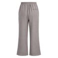 thumbnail image 5 of Kiijoy Girls Summer Pants Elastic Waist Loose Straight Leg Pants Soft Slacks, Sizes 7-8, 5 of 8