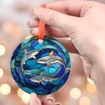 thumbnail image 4 of Ornament Window Hanging, Blue Shark Ocean Marine Life Suncatcher for Doors Window Home Stain Sun Catchers Decoration Mother's Day Birthday Gifts for Women, Men, and Mom, 2025,, 4 of 5