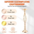 thumbnail image 2 of VEVOR 20PCS 58cm/22.83” Wedding Flower Vase Metal Gold Floral Stand for Table, 2 of 10