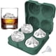thumbnail image 1 of 2pcs 4 Grids Ice Cube Tray With Transparent Funnel Silicone Rose & Diamond Ice Ball Maker Mold For Freezer Reusable Ice Cube Making Mold For Ice Chill, 1 of 5