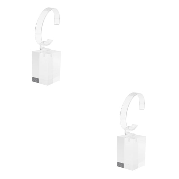 Minnieouse Acrylic Watch Display Stand Showcase Bracelet Holder Display 2piezas Transparente 6 cm