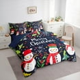 thumbnail image 3 of Castle Fairy Child Merry Christmas 7pcs Bedding Comforter Set,Cartoon Snowman Queen Bedding Sets Super Cozy,Polka Dots Queen Sheet Sets,Breathable Home Decor, 3 of 8
