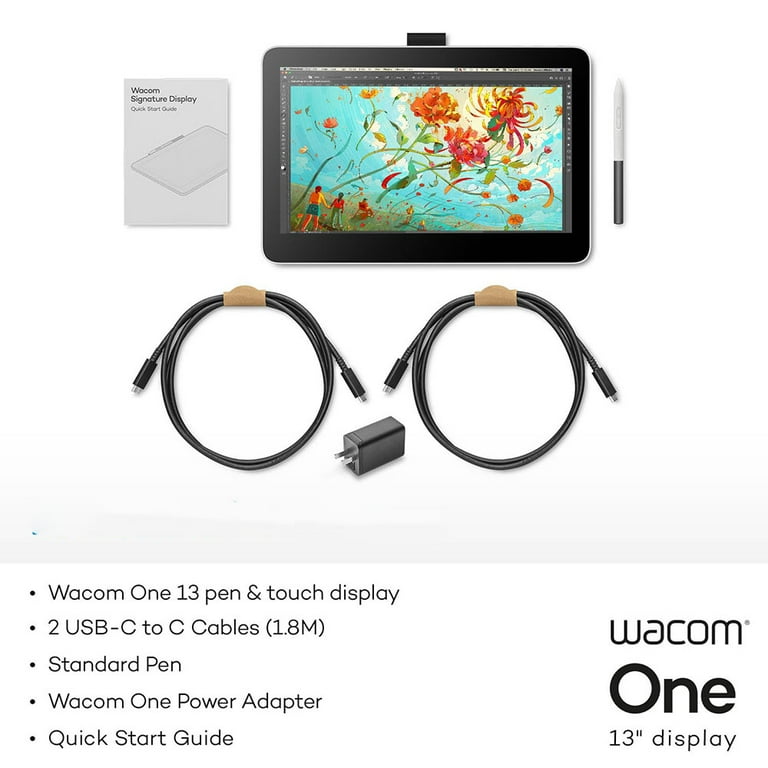 Wacom DTH134W0A One 13 HD Touch Pen Tablet with 13.3