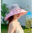 thumbnail image 6 of CoCopeaunts Women's Summer Bucket Hats Sun Hats Cotton UV Protection Fisherman Hats Wide Brim Breathable Lace Sun Visors Vacation Travel, 6 of 8