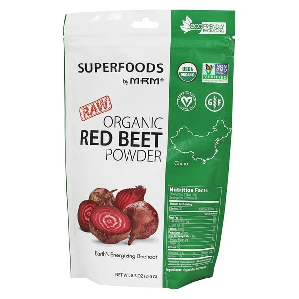 MRM Raw Organic Red Beet Powder, 8.5 oz (240 g)