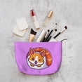 thumbnail image 5 of Picia Corgi In Sushi Roll Printed Cosmetic Bags for Women Makeup Bag Large Capacity Purse Travel Toiletry Zipper Storage Pouch Make up Brushes Organizer for Gifts, 5 of 6