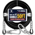 thumbnail image 1 of Cable de amarre para perro WATFOON de 15 m, resistencia de ruptura de 300 lb, 1 of 7