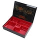 thumbnail image 4 of Fiambrera japonesa Bento Box roja y negra, 5 compartimentos, bandeja de Sushi japonesa, contenedor de comida para oficina de negocios y restaurante Estilo B BLESIY Estuche Bento Japonés, 4 of 8