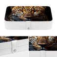 thumbnail image 4 of Leopard Elegant PU Leather Jewelry Organizer Box with Removable Compartment, Portable Earring Organizer and Bracelet Holder, 4 of 6