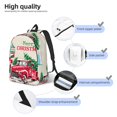 thumbnail image 3 of Vsdgher Merry Christmas 1 Print Canvas Backpack Travel Rucksack Unisex Knapsack 15.7/17.7Inch Laptop Backpack for Work,College-Medium, 3 of 5