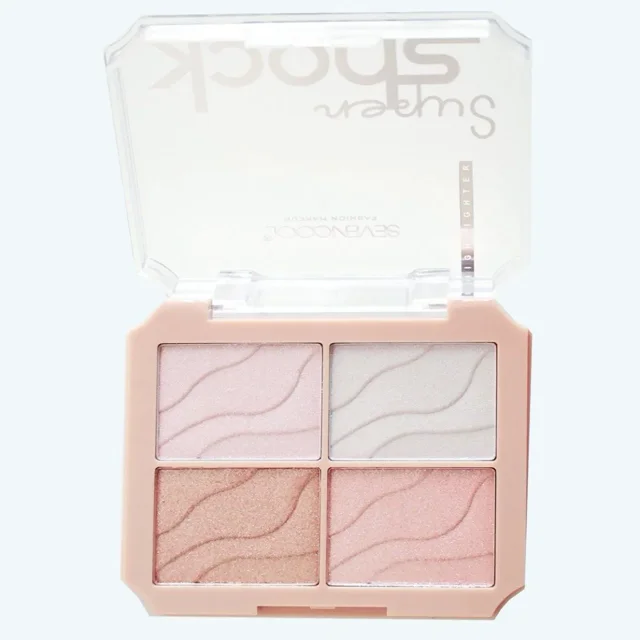 OUDOSPRS 3x4 Iluminadores HoloGlow - Efecto Holográfico Ultra Brillante - 12 Tonalidades para Piel Radiante como la Luz del Sol - Aplicación Fácil y Duradero 24H B