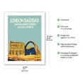 thumbnail image 2 of London to Baghdad by Simplon Orient Express - Ctesiphon Arch - Vintage Railroad Travel Poster by Roger Broders c.1931 - Bamboo Fine Art 290gsm Paper (Unframed) 17x22in, 2 of 4