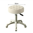 thumbnail image 5 of Aqzb Rolling Stool with Wheels Faux Leather Soft Cushion Height Adjustable 360-Degree Swivel Armless Backless Drafting Work SPA Salon Bar Cafe Home Office Stool _Clearance Swiveling Stool, 5 of 7