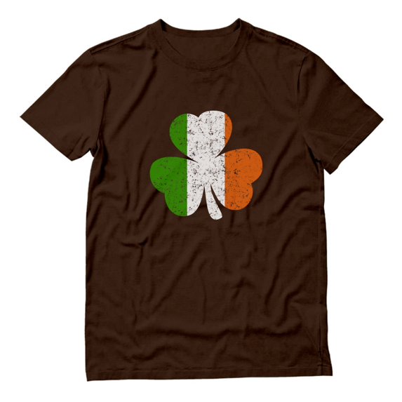 Tstars Mens Ireland Shamrock Irish Flag Clover St Patricks Day Gift St Patricks Day Shirts Gift for Him Irish T Shirt