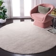thumbnail image 2 of SAFAVIEH Tahoe Joey Solid Shag Area Rug, Silver, 6'7" x 6'7" Round, 2 of 11