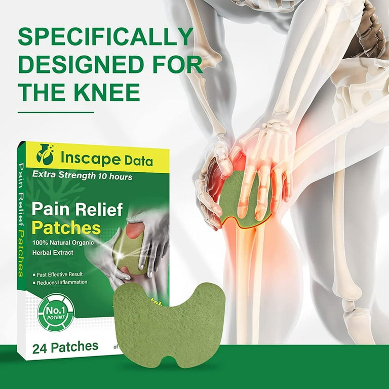 Pain Relief Patches, Knee Pain Relief Patches, 24 Count, for Back, Neck,  Shoulder, Knee Pain and Muscle Soreness, 8 Hours Heat Therapy Relief