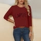 thumbnail image 5 of TaTaai Hoodies Shirts for Women Early Fall Long Sleeve Tops Vintage Graphic Outfits Tops Fashion Pullover Tees Gift, 5 of 6